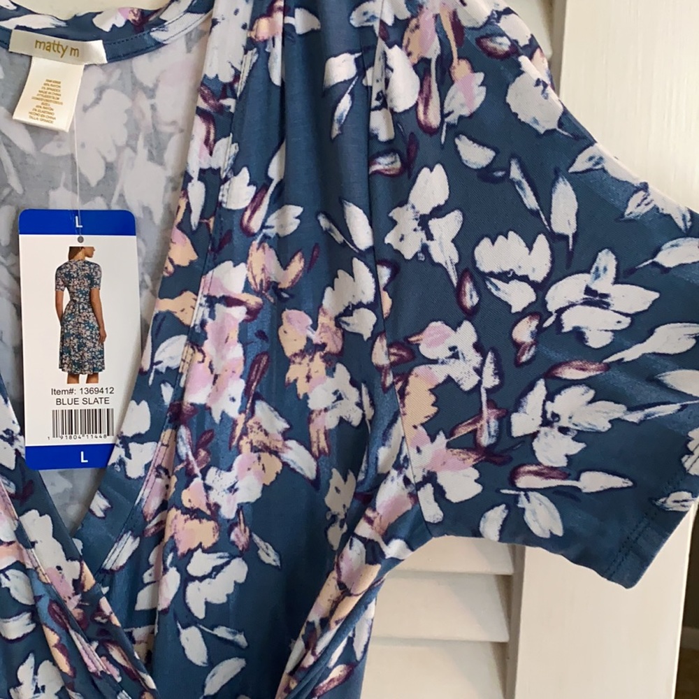New Midi floral wrap dress